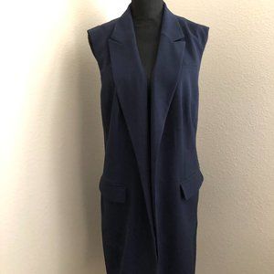 Navy Short Sleeve Long Blazer *Only*